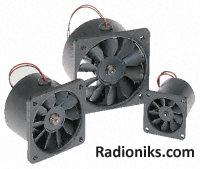 Flanged panel mount fan,16.2cu.m/h 12Vdc