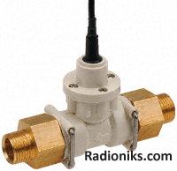 Fluid flow sensor,2.5-30 l/min