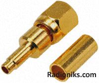 SMC straight cable plug, RG174A/U