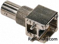 BNC R/A Board mount Jack  Metal 50 ohm