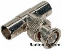 Adaptor T Jack-Plug-Jack 50 ohm