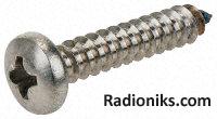 Cross self tapping screw,No.4x6.4mm (1 Bag of 100)