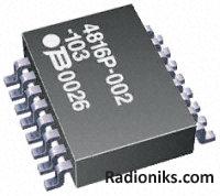 8-isolated SMT resistor network,100R