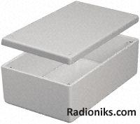 Grey flame retardant ABS box,56x56x40mm