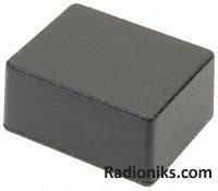Black diecast aluminium box,125x125x53mm