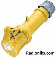 Socket,ProTop,110V,16A,2P+E,yellow