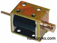 Pull action PCB mount solenoid,1.6W 6Vdc