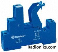 DIN Rail/Surface mount socket,8A, DPCO