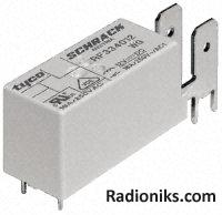 RF Series power relay, 16A SPNO, 12Vdc