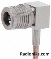 R/A cable plug RG174,188,316 solder