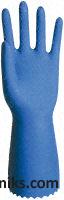 Optimeda blue rubber gloves 7.5 3prs (1 Bag of 3 Pair(s))