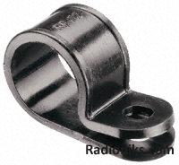 Plastic P clip,20mm 6.7mm hole diameter (1 Pack of 10)