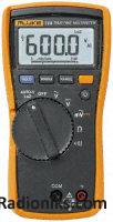 Multimeter,digital,handheld,cat III 600V,true rms,Fluke 114,UKAS Cal