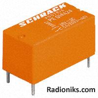 SPDT mini PCB latching relay,5A 24Vdc