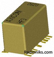 RF relay SMT 1 pole 4.5V latch 2 coil