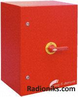 250A 3P&N Isolator steel red