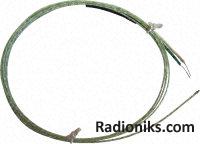 Thermocouple K welded  glass insulated