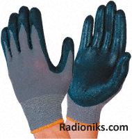 Grip-it fully coated gloves blue 9 1pr