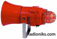 EExd 115Vac combined sounder, red bcn