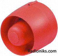 24V 32 tone red shallow base sounder