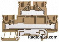 Terminal, DIN rail, 2.5mm2, ivory (1 Pack of 25)