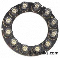 12-up Cyan LED ring, LXHL-NE96