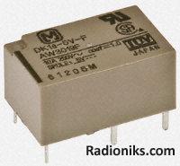 PCB mini relay,SPNO,2xlatch,10A 12Vdc