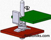 Edge holding PCB support, 25.4mm H