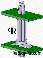 Locking PCB support, 25.4mm H