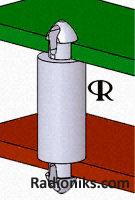 Mini dual locking support post, 22mm H