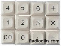 Beige numeric keyboardswitch keycap pack