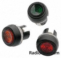 Red lens for 22.5mm panel indicator