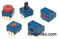 Hexadecimal spindle rotary switch