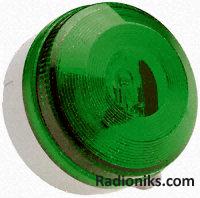 Xenon beacon 5J Grn 15-28Vac/dc shallow