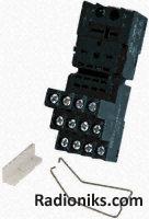 Socket DIN, Blk, 14 pin for 55.34 relays