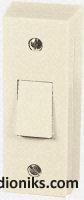 White 1 Gang 2 Way Architrave Switch