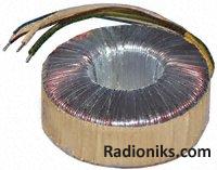 Toroidal transformer,30VA 2x9V