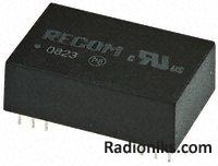 DC/DC converter,12Vin,+/-12Vout 125mA,3W