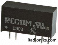 DC/DC converter,15Vin,+/-15Vout 33mA,1W