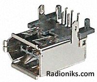 IEEE1394 horizontal DIP connector