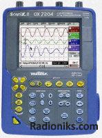 Portable oscilloscope, 4 channel, 200MHz