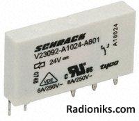 PCB Relay SPDT 6A 24Vdc,silver nickel