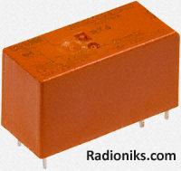 PCB Relay DPST-NO 8A 12Vdc flux proof