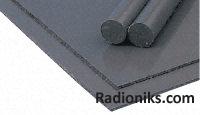 Grey PVC rod stock,1m L 30mm dia (1 Lot of 1)