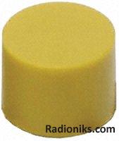 Switch keycap round yellow,9.5mm dia