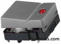 Switch Tact,hinged grey act,red LED