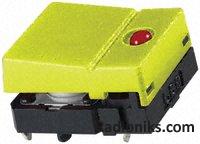 Switch Tact,hinged yellow act,red LED