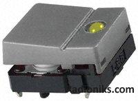 Switch Tact,hinged grey act,yellow LED