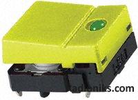 Switch Tact,hinged yellow act,green LED