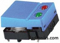 Switch Tact,hinged blue,red/green LED